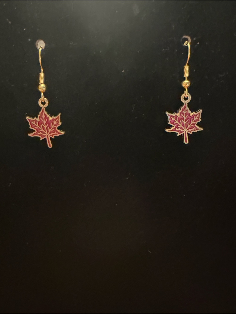 🎇Multi🎇Gold Maple Leaf Drop Earrings (3/$15)